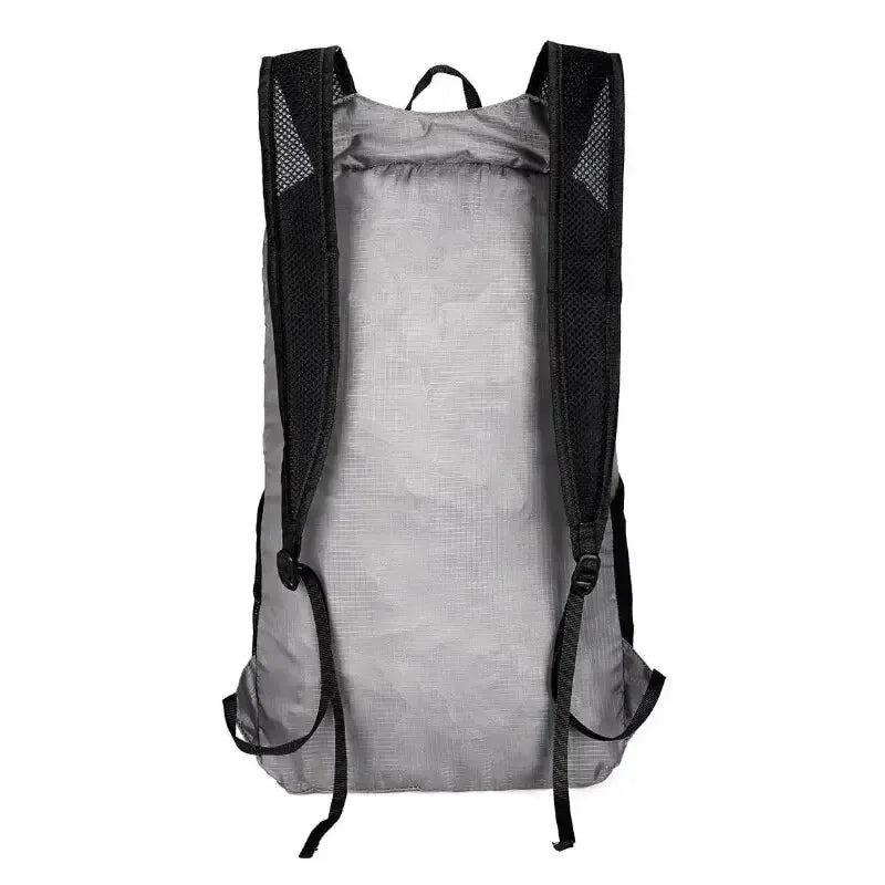 Sac à dos de voyage gris pliable et imperméable